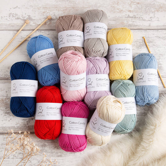 Cotton Candy Yarn 50g Ball 100% Cotton
