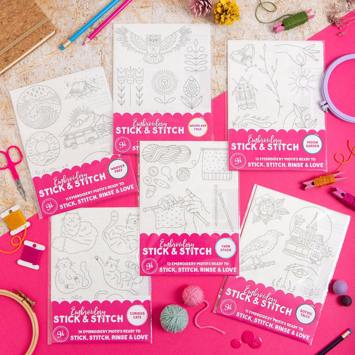 Christmas Cheer Stick & Stitch Embroidery Pack | Festive